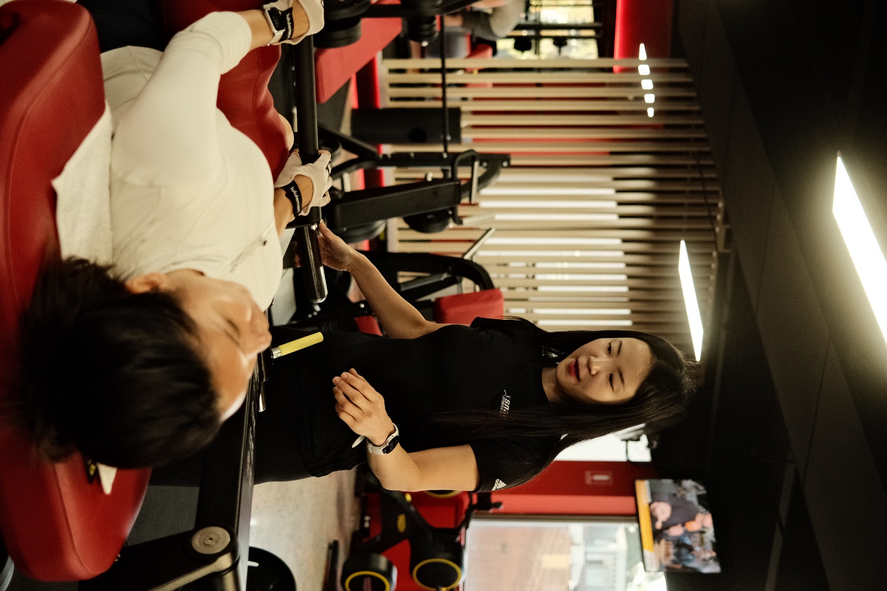 Private coaching session, one client and Eva